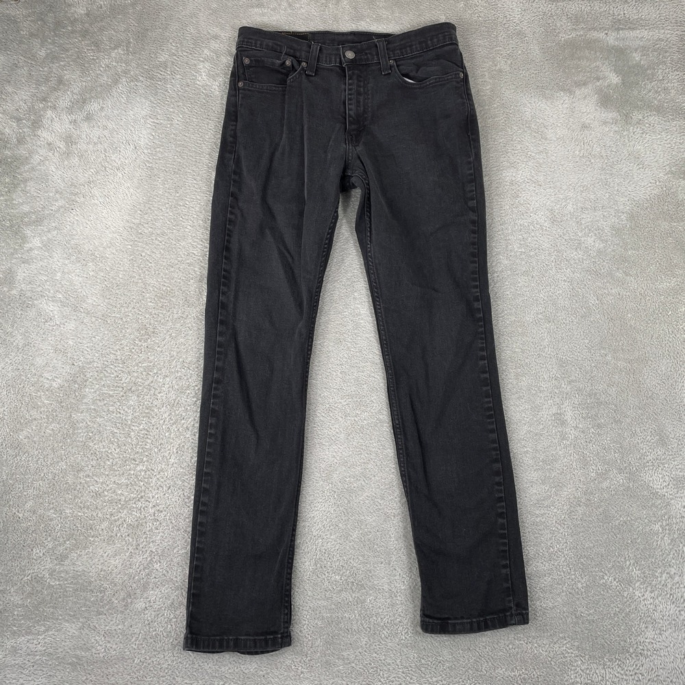 Levi's 511 Slim Jeans Mens 32x32 Black Stretch Denim Classic Casual Modern Pants